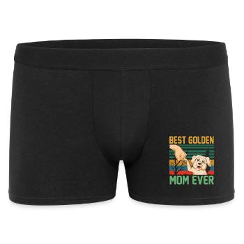 Golden Retriever Mutter Zitat - Männer Boxer Shorts - Schwarz - Vorne