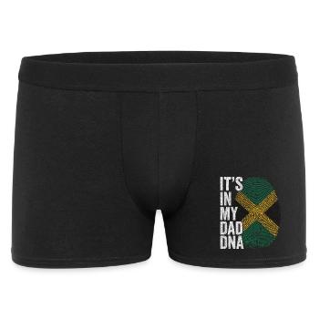 Drapeau Jamaique Empreinte Papa Jamaican - Boxer Homme - noir - Devant