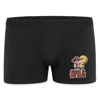 Western Cowboy Guessing Game T-Shirt - Men's Boxer Shorts - black - Front