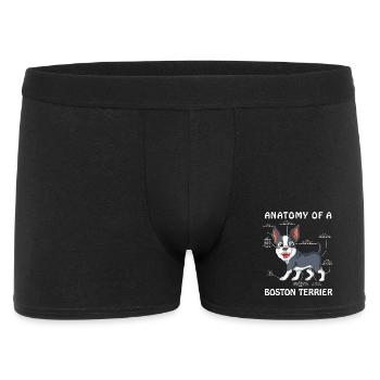 Anatomy Of A Boston Terrier Dog cute pet - Men's Boxer Shorts - black - Front