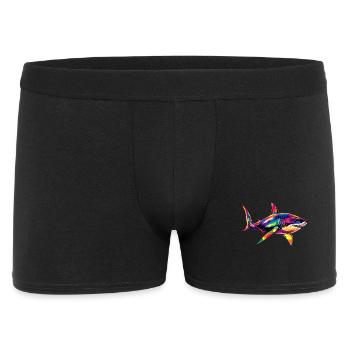 Shark Shark Tiger Shark Diver Cute Sharks Great White Shark - Men's Boxer Shorts - black - Front