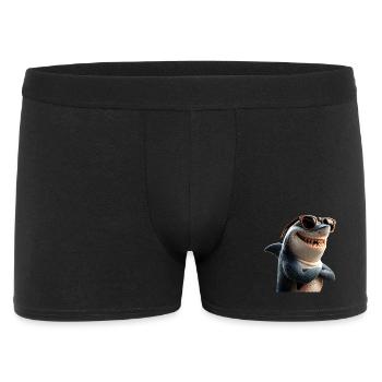 Shark Shark Tiger Shark Diver Cute Sharks Great White Shark - Men's Boxer Shorts - black - Front