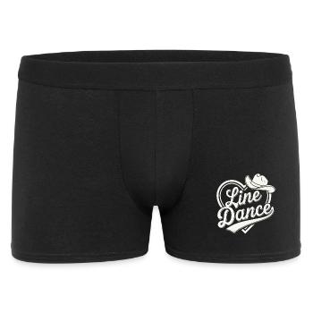 Line Dance Cowboy Design - Men's Boxer Shorts - black - Front