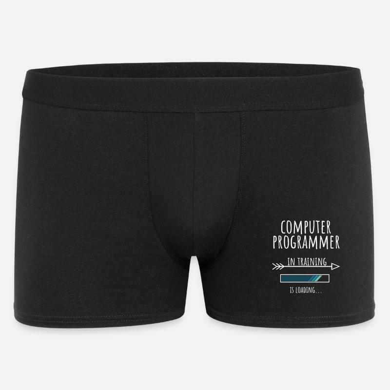 Geschenk Beruf Ausbildung Computerprogrammierer - Männer Boxer Shorts - Schwarz