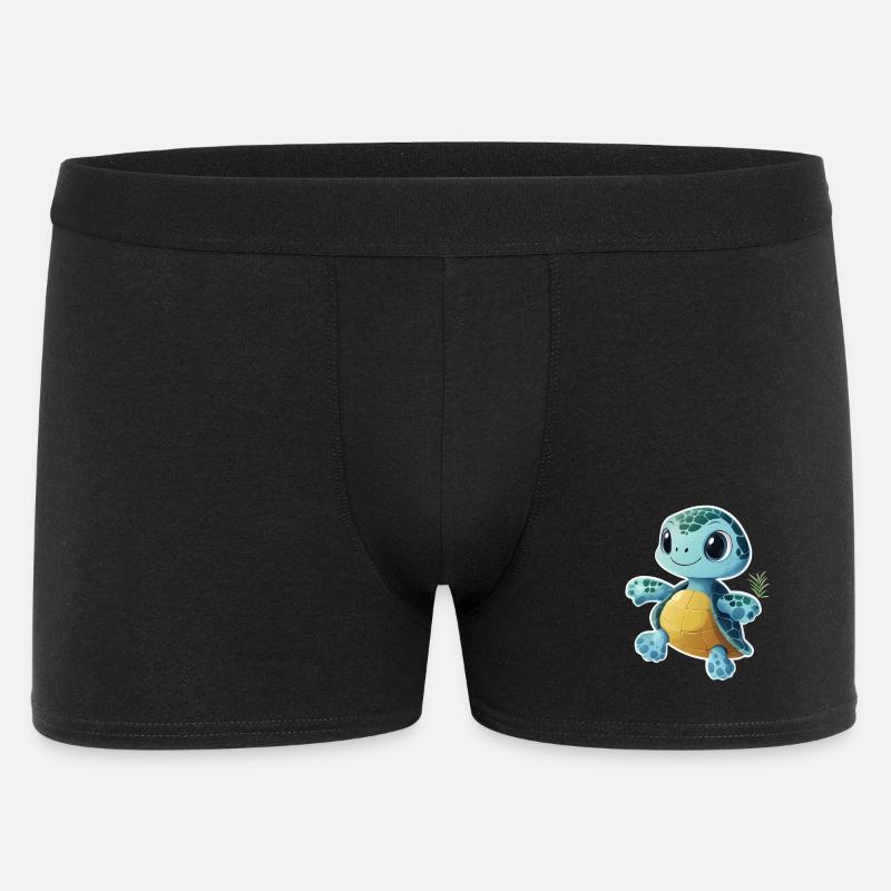Schildkröte - Männer Boxer Shorts - Schwarz