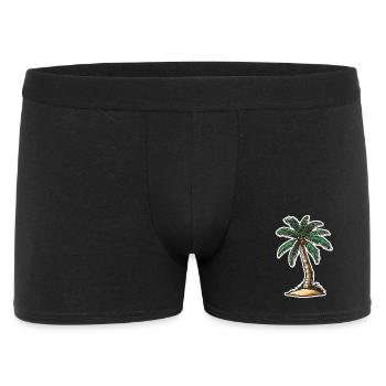 Palm tree - Men's Boxer Shorts - black - Front