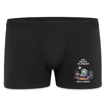 Multijoueur IRL : rejeté | Humour introverti - Boxer Homme - noir - Devant