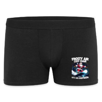 Ski Skieurs Sports d’hiver - Boxer Homme - noir - Devant