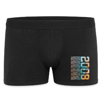 LIMITED EDITION 2008 18 YEARS 18TH BIRTHDAY - Men's Boxer Shorts - black - Front