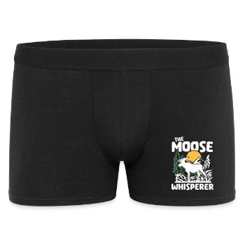 Moose Nature Silhouette Design - Men's Boxer Shorts - black - Front