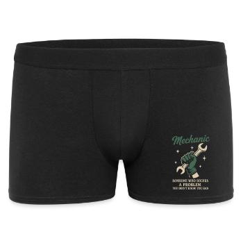 Mechanic Problem Solver Garage Funny Saying - Men's Boxer Shorts - black - Front