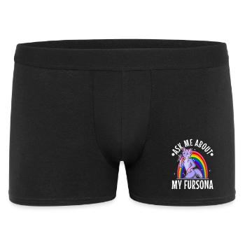 It's A Furry Thing You Wouldn't Understand - Männer Boxer Shorts - Schwarz - Vorne
