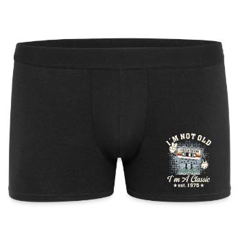 Je ne suis pas vieux, je suis classique 50e anniversaire style rétro - Boxer Homme - noir - Devant