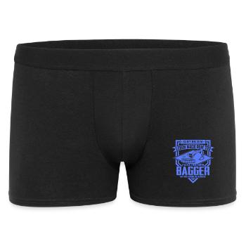 Excavator Driver Sayings Construction Equipment Operator Building Construction - Men's Boxer Shorts - black - Front