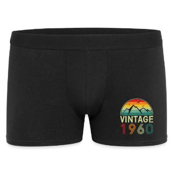 Vintage Mountain Sunset Design - Men's Boxer Shorts - black - Front