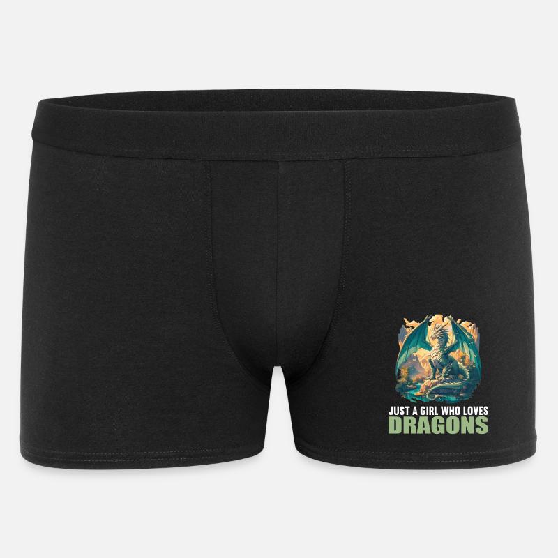 Drage drage - Boxer Shorts til mænd - sort