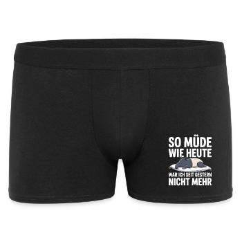 As tired as today Tapir sleep shirt gift - Men's Boxer Shorts - black - Front