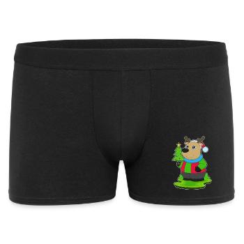 Reindeer Christmas Christmas Tree - Men's Boxer Shorts - black - Front