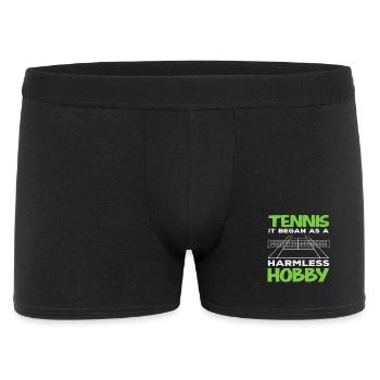 Tennis Player Harmless Hobby Fun - Men's Boxer Shorts - black - Front
