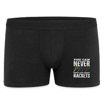 Tennis Player You Can Never Have Enough Rackets - Men's Boxer Shorts - black - Front