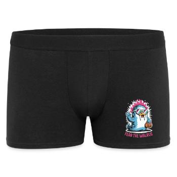 Walrus Punk Rocker Halloween - Men's Boxer Shorts - black - Front