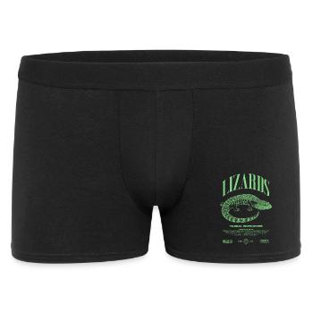 Langue Bleue Scinque Reptile Keeper Streetwear - Boxer Homme - noir - Devant