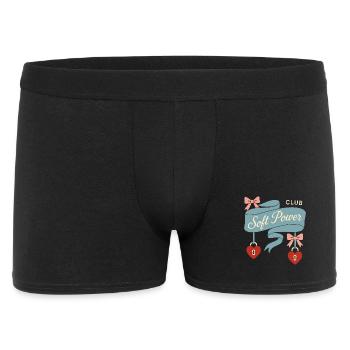 Coquette esthétique noeud motif girly pastel - Boxer Homme - noir - Devant