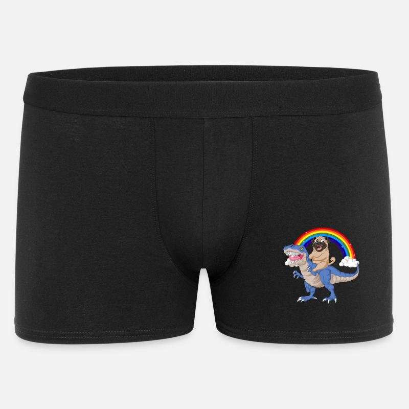 Dummer Mops - Männer Boxer Shorts - Schwarz