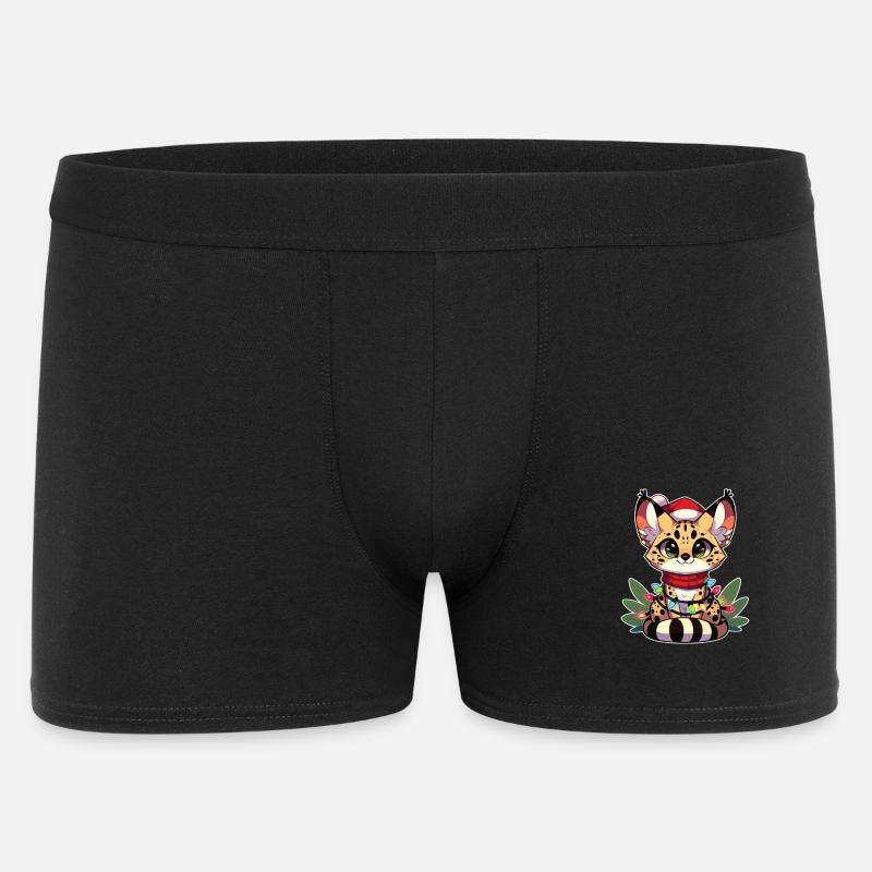 Fées de Noël Chat de Serval - Boxer Homme - noir