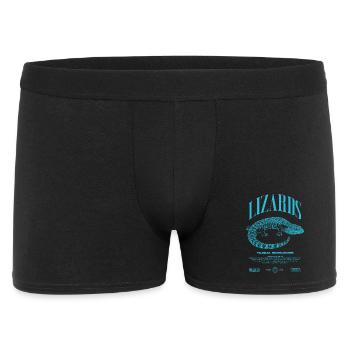 Langue Bleue Scinque Reptile Keeper Streetwear - Boxer Homme - noir - Devant
