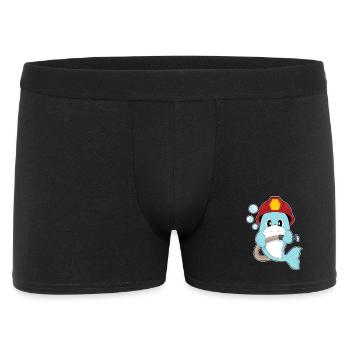 Dolphin fireman fire hose fire department - Men's Boxer Shorts - black - Front