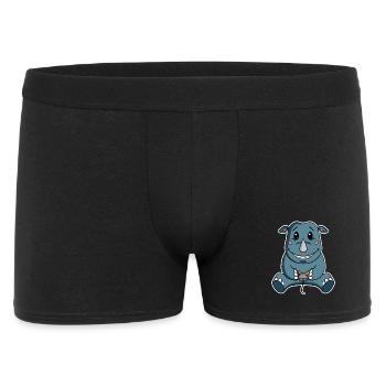 Gamer Rhino Illustration - Men's Boxer Shorts - black - Front