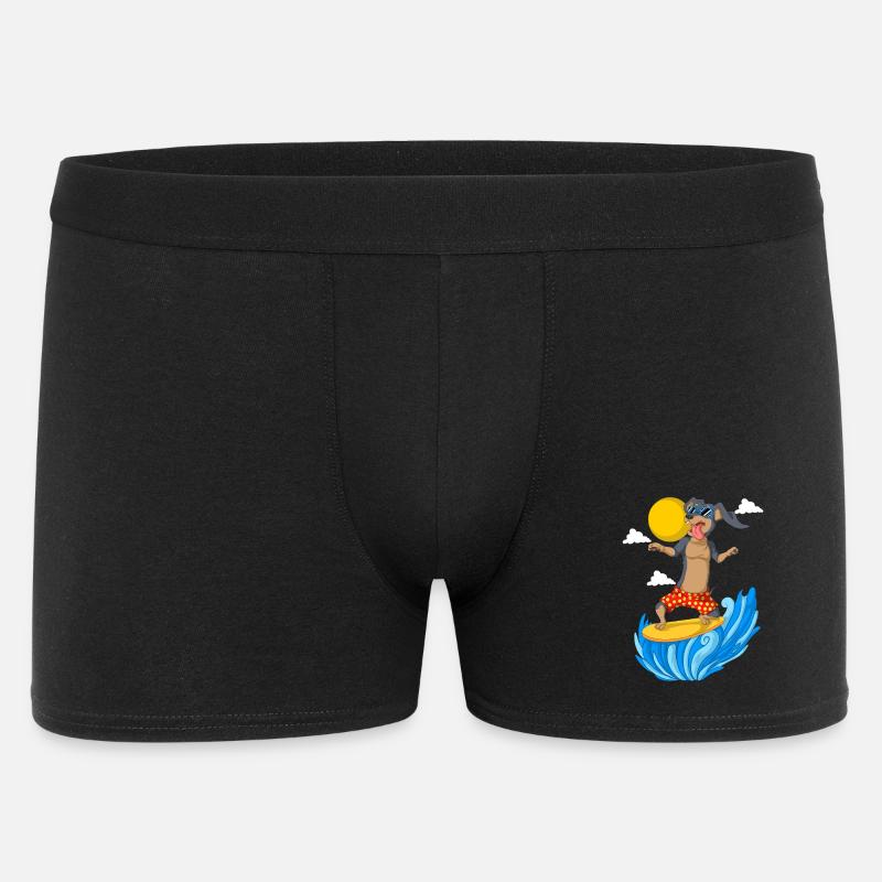 Surfendackel in Sommerkleidung - Männer Boxer Shorts - Schwarz