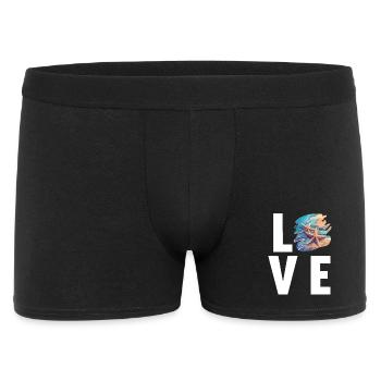 Seesterne Seestern - Männer Boxer Shorts - Schwarz - Vorne