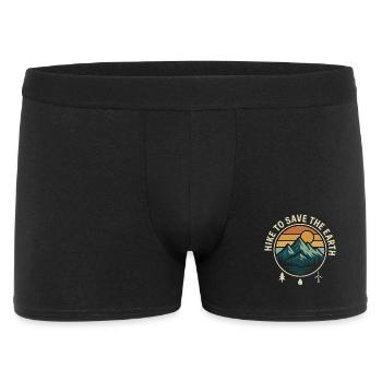 Hiking to Save the Earth Landscape - Men's Boxer Shorts - black - Front