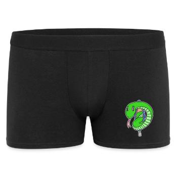 serpent mignon - Boxer Homme - noir - Devant
