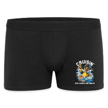 Rubber duck crew enjoys cruise - Men's Boxer Shorts - black - Front