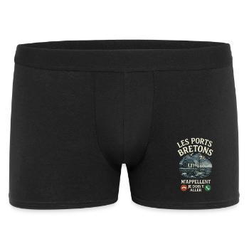 Brittany Breton Ports Call Me Humour - Men's Boxer Shorts - black - Front