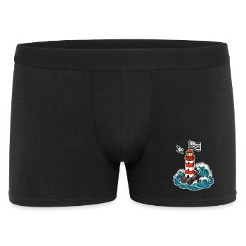 Bretagne Phare Breton Gwenn ha Du Fierté Bretonne - Boxer Homme - noir - Devant