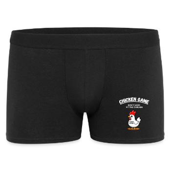 Funny Chicken Game Chicken Laugh Party Fun Gamer - Men's Boxer Shorts - black - Front
