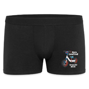 My balance bike needs me - Men's Boxer Shorts - black - Front