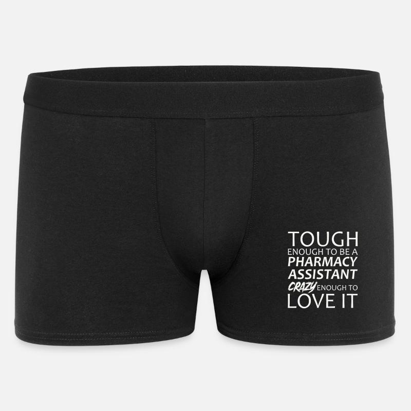 Pharmacy assistant Crazy - Männer Boxer Shorts - Schwarz