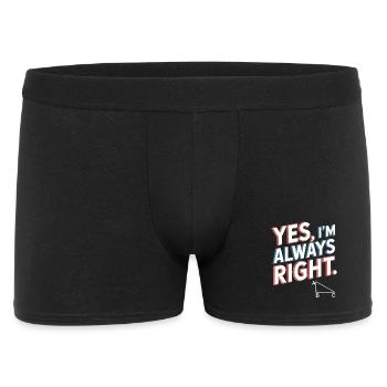 Humorous Quote About Law - Men's Boxer Shorts - black - Front