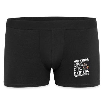Weekend Sibling Reference Shirt - Men's Boxer Shorts - black - Front