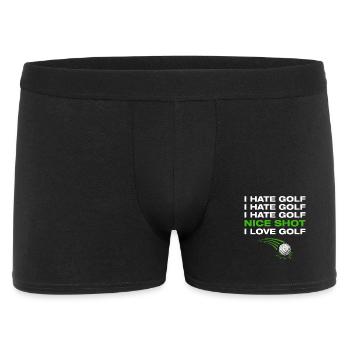 I love golf Golfer Golf Golfing - Men's Boxer Shorts - black - Front