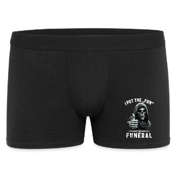 Skull Grim Reaper Fun in funeral Saying Motif - Men's Boxer Shorts - black - Front
