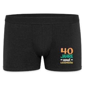 Drôle 40e anniversaire cadeau chemise d’anniversaire - Boxer Homme - noir - Devant