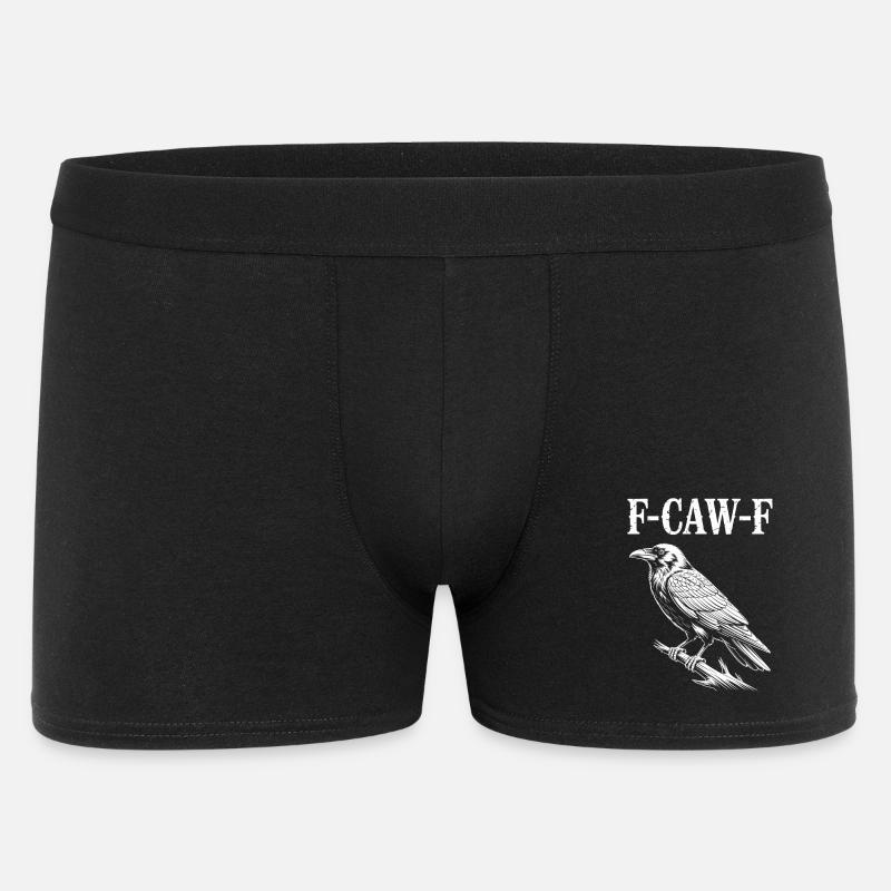 F-Caw-F Meme Krähe - Männer Boxer Shorts - Schwarz