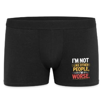 Je ne suis pas comme les autres, je suis pire Frech Gothic - Boxer Homme - noir - Devant