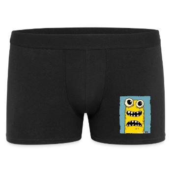 Funny Monster Worm - Men's Boxer Shorts - black - Front